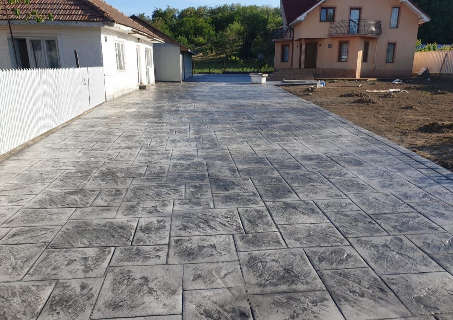 Model beton amprentat pentru terasa